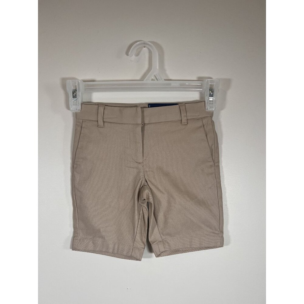 New Izod Approved Schoolwear Girls Khaki Uniform‎ Shorts - Size 4 Regular